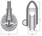 Preview: Loopblock Serie 3, 60mm Kugellager, kurzer Loop (POM)