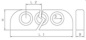 Preview: TyeTec® Fairleads 16mm doppelt, Durchgangsbohrung