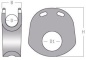 Preview: NMP Block für 12mm Tauwerk