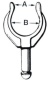 Preview: Jarnfordlings Ruderdolle Delrin 45x38 mm