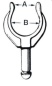 Preview: Jarnfordlings Ruderdolle Delrin 56x42 mm