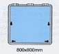 Preview: LUKE O.FLANSCH 800X800MM, R 30