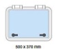 Preview: LUKE M.FLANSCH 500X370MM, R 55