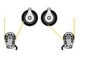 Preview: Deckblock Zweischeibenundstopper D=100mm, Leine 8-16mm, rechts