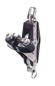 Preview: Violinblock mit Wirbel, HF und Klemme, 42 + 20 mm