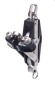 Preview: Violinblock mit Wirbel, HF und Klemme, 59 + 30 mm