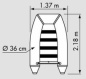 Preview: PLASTIMO Schlauchboot RAID II P220SH grau