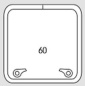 Preview: Decksluke aus Aluminium / Acryl 567 x 567mm