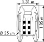 Preview: Plastimo TENDER HORIZON 1,85 M SLATTED FLOOR