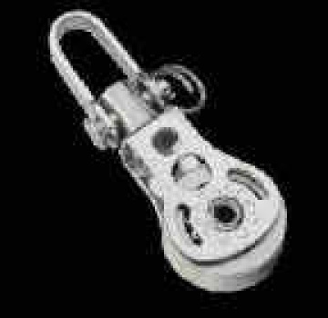 MICRO-XS-BLOCK MIT WIRBEL KUGELLAGER, ROLLE EDELSTAHL