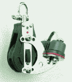 RATSCHBLOCK 1 ROLLE MIT SCHOTKLEMME KUGELLAGER