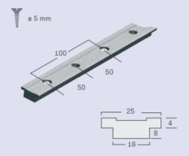 SCHIENE 25X4MM LÄNGE 100CM