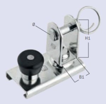 SCHLITTEN MIT STOPPER 20X3 MIT WIRBEL