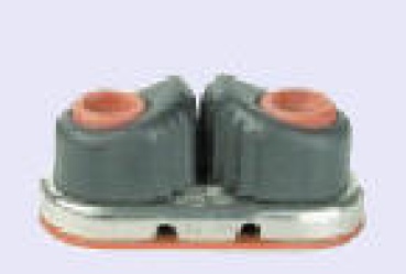 SCHOTKLEMME MIT EDELSTAHLGRUNDPLATTE 3-6MM