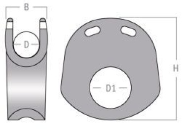 Deck Block für 10mm Tauwerk