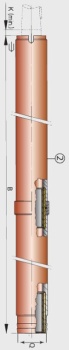 Vetus Stahl-Stevenrohr Ø 40 mm, L=1000 mm