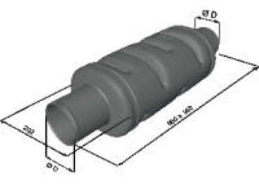 Vetus Schalldämpfer MP100