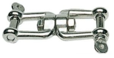 Wirbelschäkel Gabel/Gabel AISI 316 13 mm