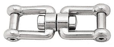 Wirbelschäkel Gab/Gab Bolzen pass. AISI 316 6 mm