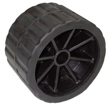 Seitenrolle, schwarz 75 mm Ø Bohrung 17 mm