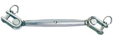 Wantenspanner m. 2 Gelenkgabeln AISI 316 6 mm