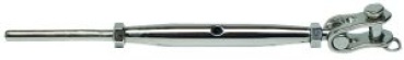 Wantenspanner m. Gelenkgabeln AISI 316 10 mm