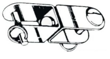 Wirbel aus VA-Stahl 13 x15 mm