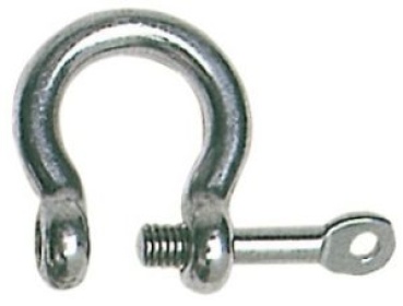 Geschweifter Schäkel Schlüsselbolzen AISI 316 8 mm