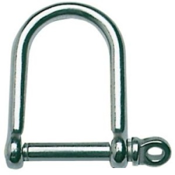 VA-Stahl Schäkel, extra breit 12 mm