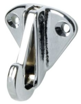 Platte AISI 316 m. Karabineraken 10 mm