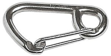 Karabinerhaken AISI 316 m. weiter Öffnung 80 mm