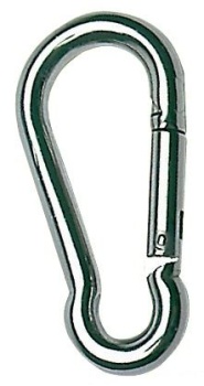 Karabinerhaken AISI 316 hochglanzp ohne Auge 3 mm