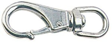 Schnappschäkel AISI 316 m. Roller 113 mm