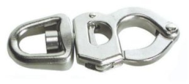 Schnppschäkel AISI 316, Schnappverschluß 127 mm