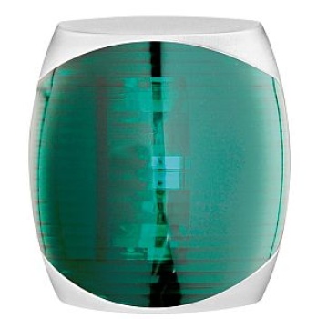 Sphera II Navigationslicht grün Gehäuse weiß