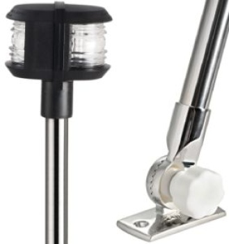 Schaft aus VA-Stahl m. Doppellicht 25 cm