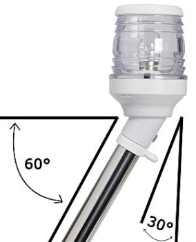 360° Ledschaft Scheinwerfer 30°, weiß 60 cm