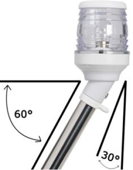 Ausziehbarer Schaft 30° Scheinwerfer weiß 60 cm
