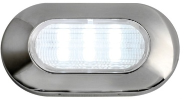 Ovale Orientierungsleuchte, 6-LEDs blau