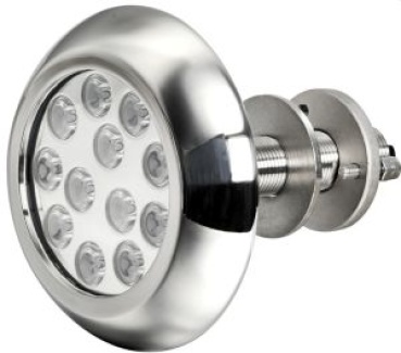 Unterwasserscheinwerfer 12x3W LED weiß m.Stiften