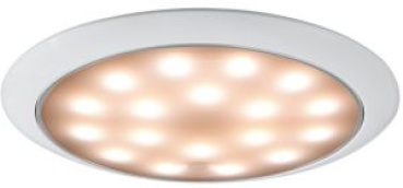 Day/Night LED-Deckenleuchte ohne Einbau weiß/VA-St