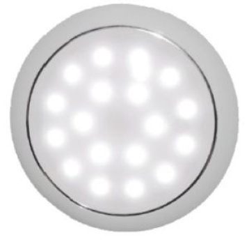 Day/Night LED-Deckenleuchte ohne Einbau verchromt