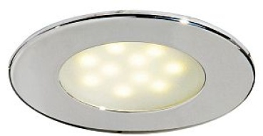 Atria LED-Einbauleuchte VA-Stahl, poliert