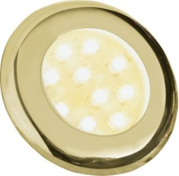 Batsystem LED-Einbauleuchte Nova 2 goldfarben