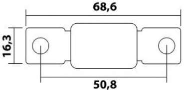 Standardisierte Hochleistungssicherung Mega 125 A