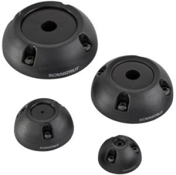 Vertikale Stopfbuchse Kunstoff, schwarz Ø 2/8 mm