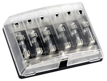 Stromverteilerblock aus Glas N. 6 Plätze