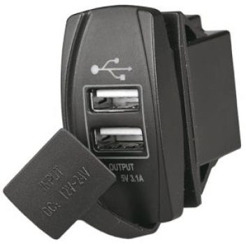 Steckdose m. 2 USB-A