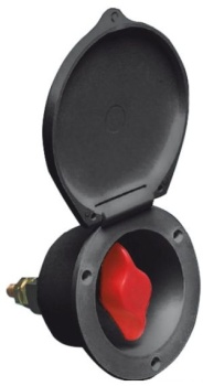 Batteriehauptschalter f. Boote Heavy Duty schwarz