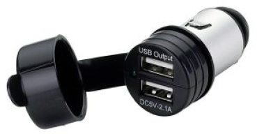 Doppel-USB m.wasserdichter Kappe